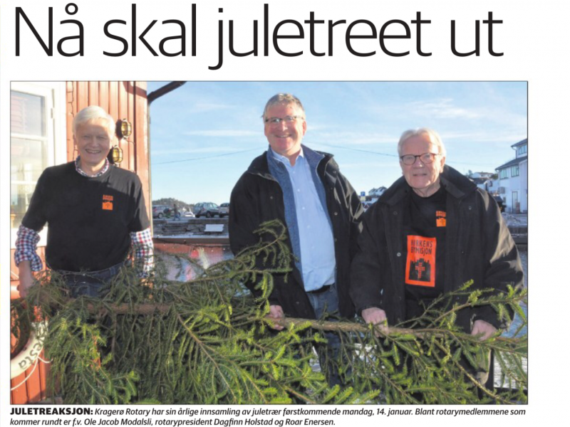 Straks juletreaksjon