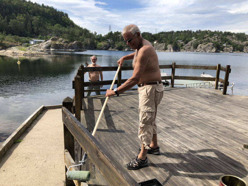 Dugnad på Bergsneset